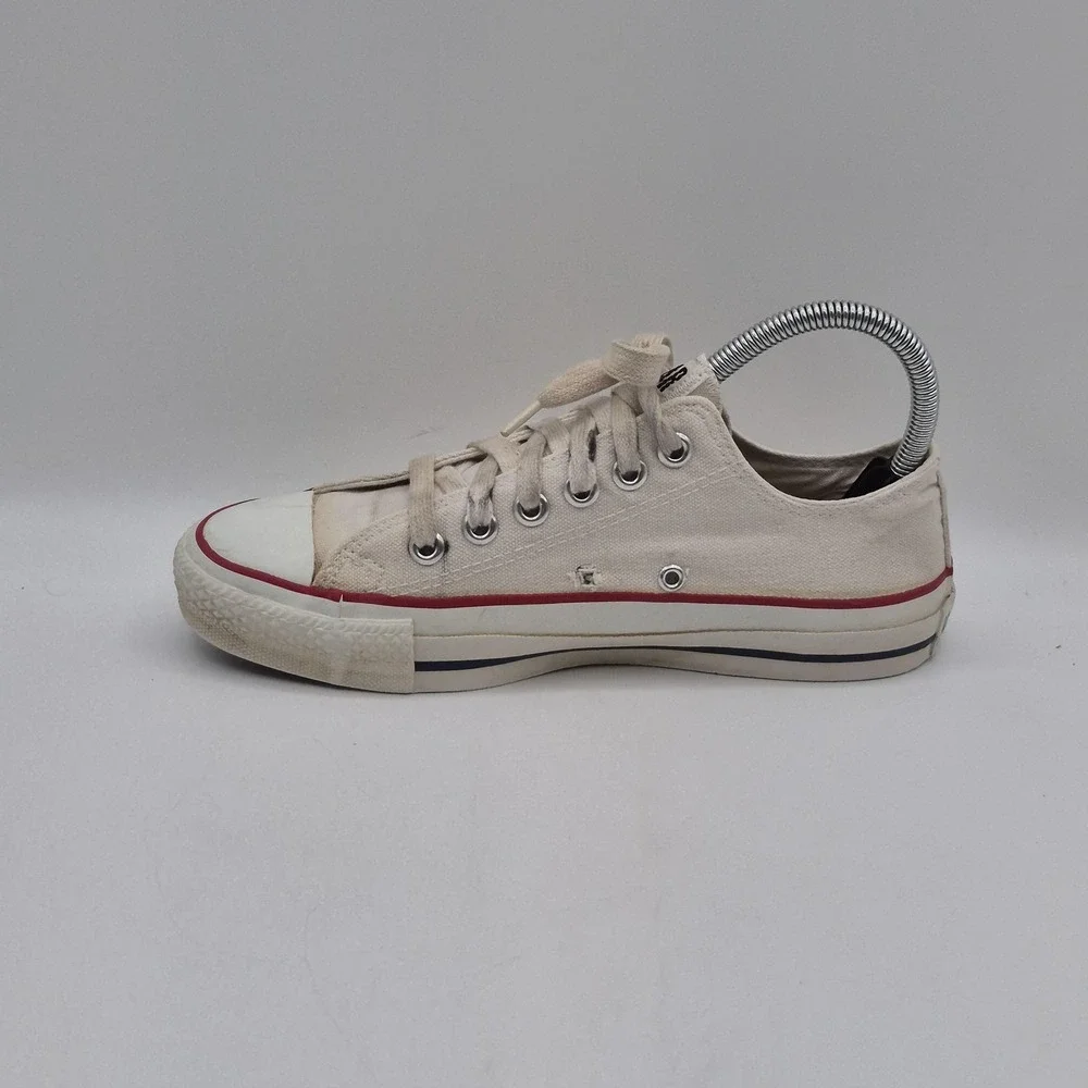 VINTAGE Converse All Star Shoes Mens Size 5‎ Off White Low Top Made in USA 90s